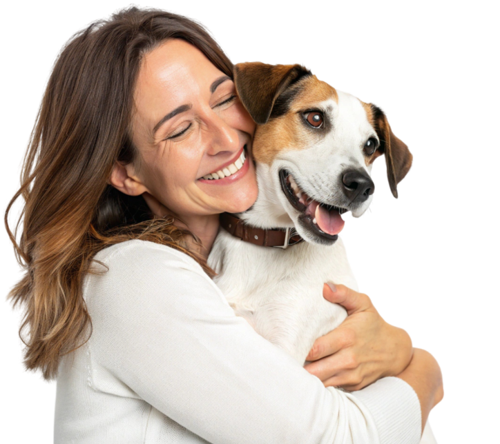 Tutora e pet com carinho - LPCvet